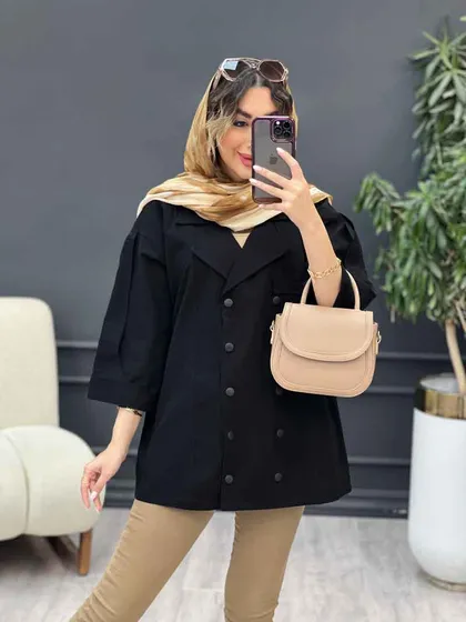 مانتو لینن ده دکمه