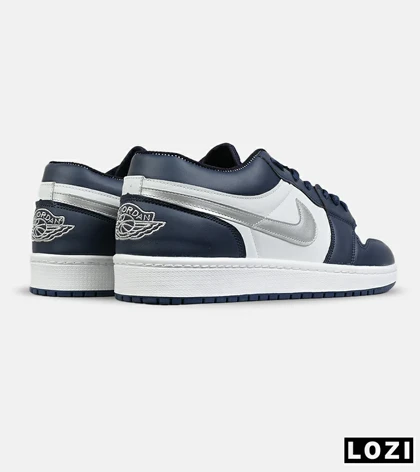 کفش کتانی بزرگ پا سرمه ای سفید NIKE AIR Jordan 1 مدل 8204
