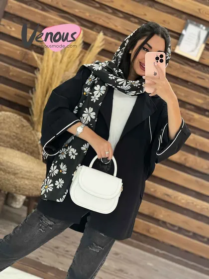 مانتو لینن پانچ مغزی دوزی