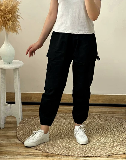 شلوار اسلش کتان کد 2670