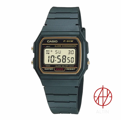 ساعت مچی دیجیتال کاسیو Casio مدل F91WG-9QDF اورجینال با تم طلایی