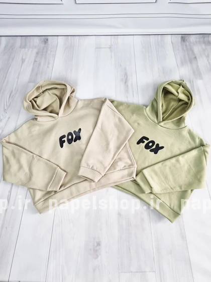کراپ هودی fox