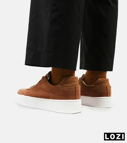 کفش کتانی کژوال مردانه قهوه ای ZARA