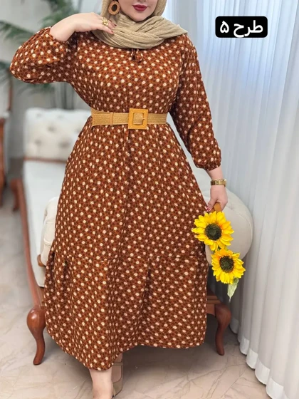 پیراهن کرپ نازیلا 3156