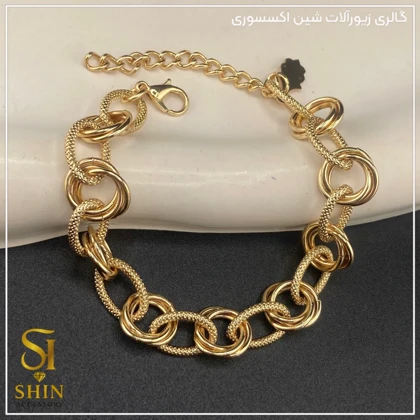 دستبند زنانه استیل دوپیو کد dzd24