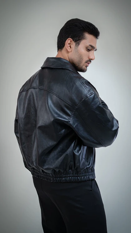 کاپشن چرم وارداتی سامیار_کد4515