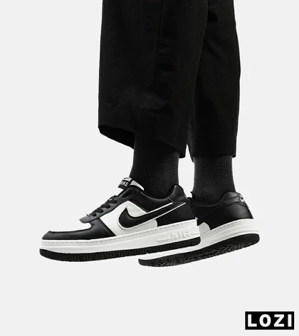 کفش کتانی مردانه و زنانه مشکی سفید نایک NIKE AIR FORCE مدل 4273