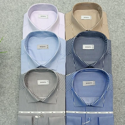 پیراهن طرحدار مردانه قواره ازاد ( قواره کلاسیک ) _ استین بلند