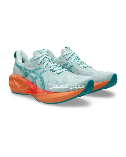 کتانی ویتنامی اسیکس نووا بلاست 5 فیروزه ایی نارنجی Asics Novablast 5 Soothing Sea/Wave Teal