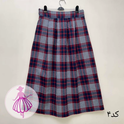 دامن چهارخونه پشمی بلند در رنگبندی متنوع(کالکشن 1)