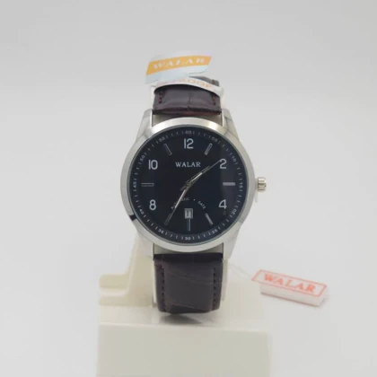 ساعت مچی مردانه والار Walar با موتور کوارتز و بند چرم