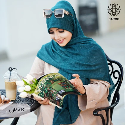 روسری نخ پلیسه شاین