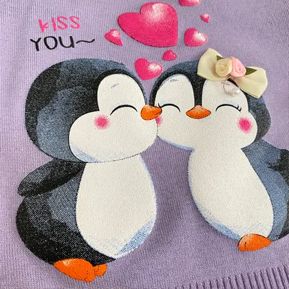 بلوز ریزبافت مدل پنگوئن