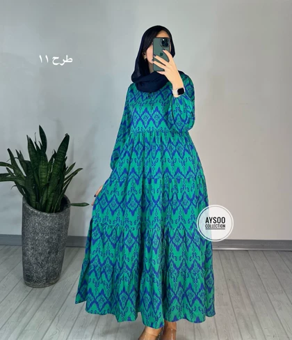 پیراهن طرحدار مزونی 61