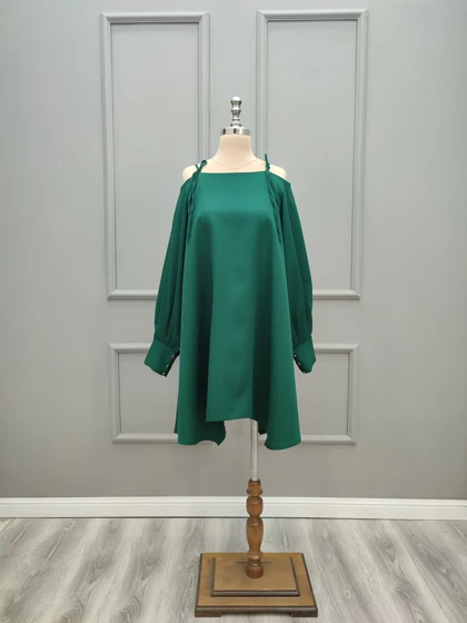 پیراهن کوتاه سرشونه بندی 201