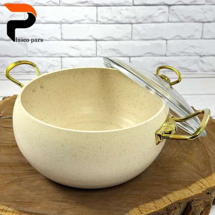 قابلمه 28 خمره ای درب پیرکس کرمی هاناتک