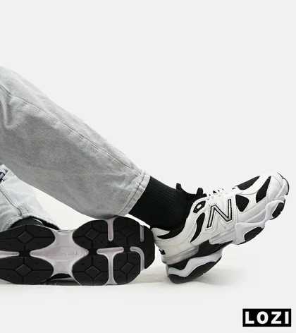 کفش کتانی بزرگ پا سفید مشکی NEW BALANCE 9060 مدل 5288