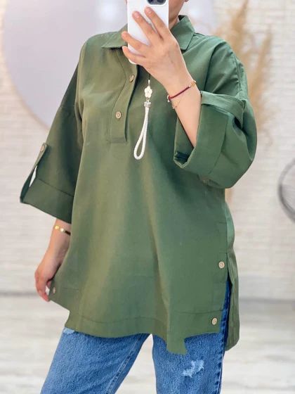 شومیز بغل دکمه