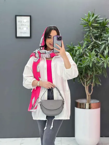 مانتو جیب دوبل آستین بند دار