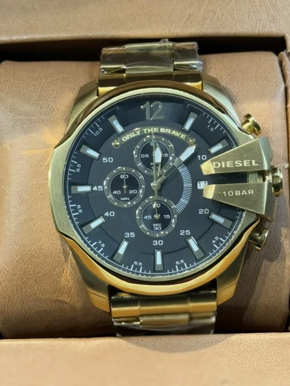 ساعت مردانه دیزل طلایی