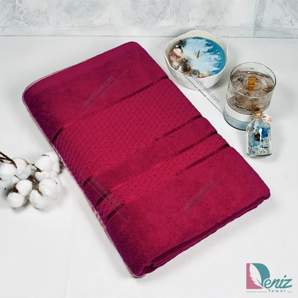 حوله حمامی منیل رنگ زرشکی