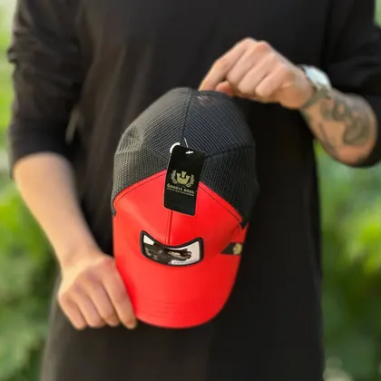 کلاه گورین panther قرمز چرم