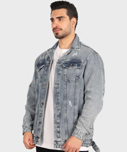 کت جین آبی و زخمی 0212