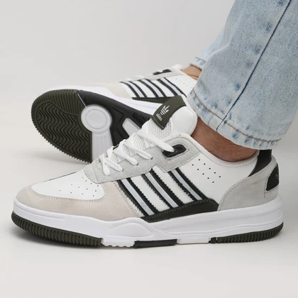کفش و کتانی مردانه مدل ADIDAS آدیداس رنگ سفید طوسی کد 5721