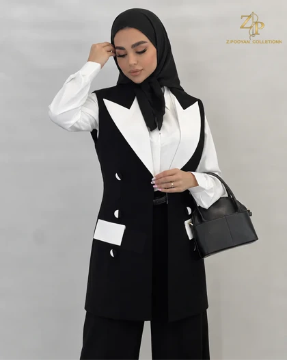 وست زنانه مجلسی کرپ رکسانا