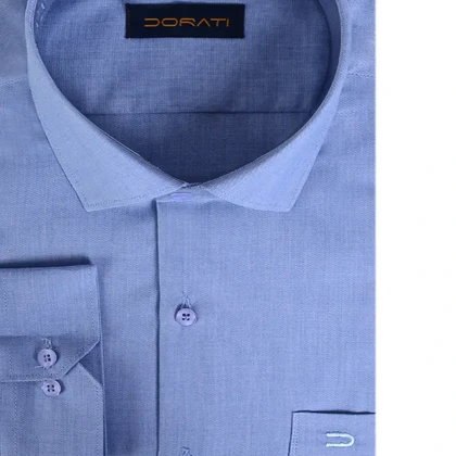 پیراهن مردانه رسمی آبی سنگشور