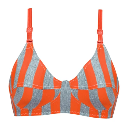 سوتین راه راه بدون فنر کد 103013