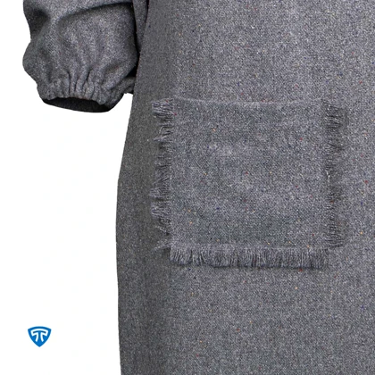 پیراهن زمستانه زنانه توییت طوسی