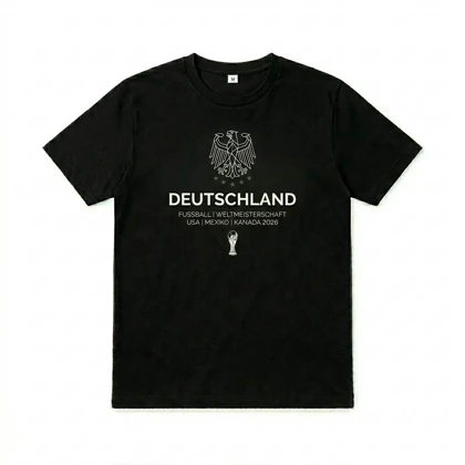 تیشرت مینیمال جام جهانی 2026 طرح تیم آلمان DEUTSCHLAND TEAM کد 295586