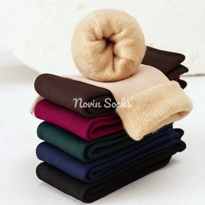 جوراب خزدار طرح پاریس