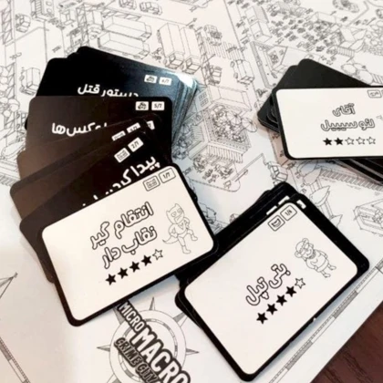 بازی فکری چارپایه میکرو ماکرو شهر جنایت با 16 پرونده