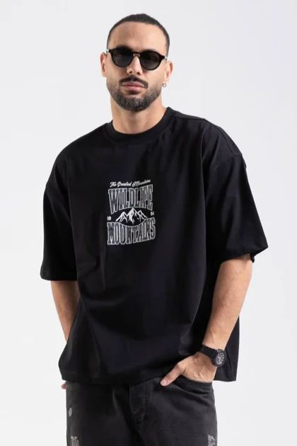 تیشرت باکسی PULL & BEAR یونیسکس