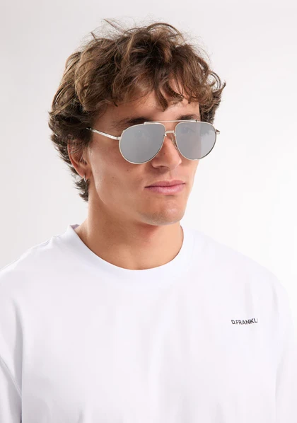 عینک آفتابی دی فرانکلین مدل D.franklin Aviator Legacy Silver / Silver