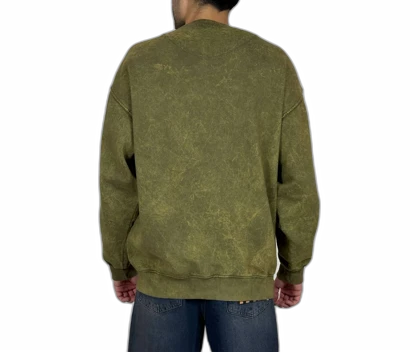 دورس سنگ شور مردانه سبز قواره باکسی با گلدوزی برجسته