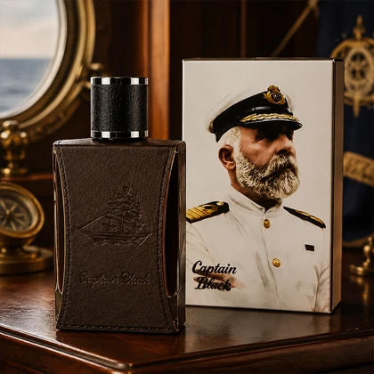 عطر ادکلن Captain Black مردانه طراحی چرمی خاص و شیک