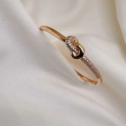 بنگل ژوپینگ طرح «پیوند ابدی» | قفل‌دار با تزئینات برلیان اتمی