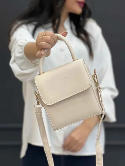 کیف ساده مکعبی دسته دار