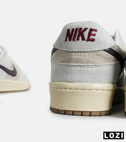 کفش کتانی مردانه و زنانه کرم طوسی بنفش نایک NIKE SB Dunk مدل 7063