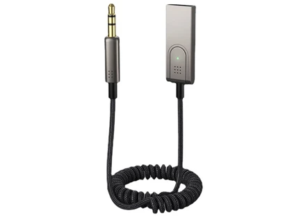 گیرنده بلوتوث خودرو به همراه کابل صدا آی یو ایکس کوتتسی Coteetci Bluetooth 5.0 AUX Car Bluetooth receiver 74001
