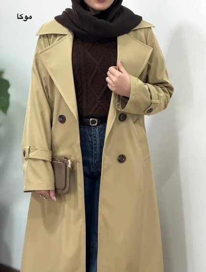 ترنچ کت بلند ضد آب راش 2