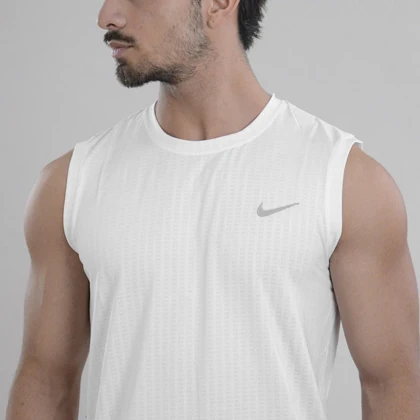 رکابی ورزشی مردانه نایک مدل Dri Fit-033 سفید