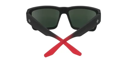 عینک آفتابی اسپای Spy Cyrus Soft Matte Black Red Fade Happy Gray Green W Red Flash