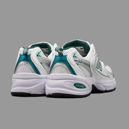 نیوبالانس 530 سفید فیروزه ای New Balance 530 White Persian Green