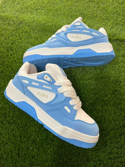 ونس زارا بگ استایل رنگ آبی فیروزه ای سایز 44