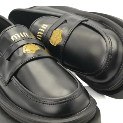 کفش ونس زنانه ورنی مدل Loafer - 0220 _ Black