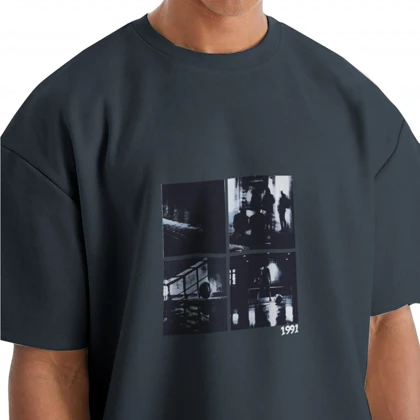 تیشرت مردانه اورسایز basketball 1991 مدل TS1973 DG